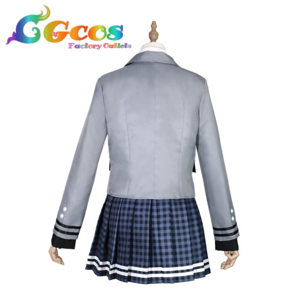 画像5: バーチャルYouTuber VTuber ぶいすぽっ! 一ノ瀬うるは 制服 コスプレ衣装 (5)