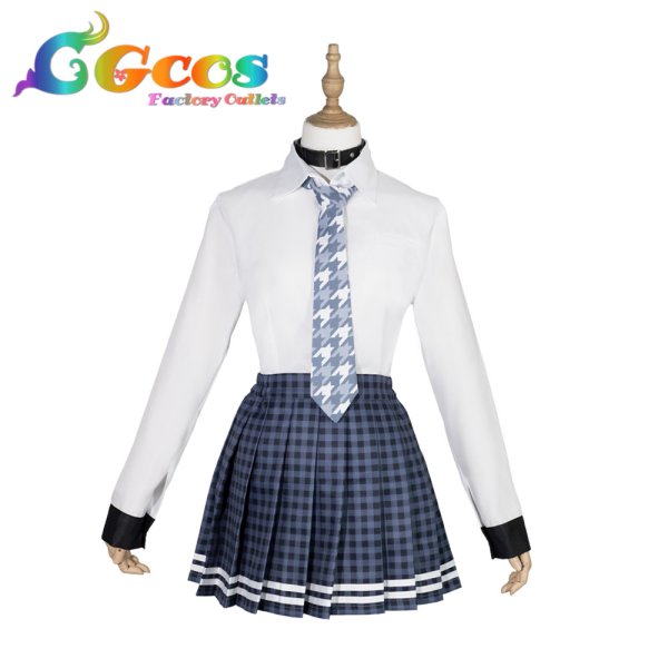 画像4: バーチャルYouTuber VTuber ぶいすぽっ! 一ノ瀬うるは 制服 コスプレ衣装 (4)