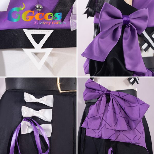 画像6: バーチャルYouTuber　VTuber　hololive　6th fes. Color Rise Harmony　紫咲シオン　コスプレ衣装 (6)