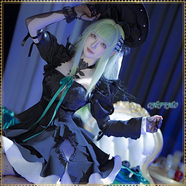 画像2: バンドリ！　MyGO!!!!! 　Ave Mujica　若葉睦　アークナイツコラボ衣装　コスプレ衣装 (2)