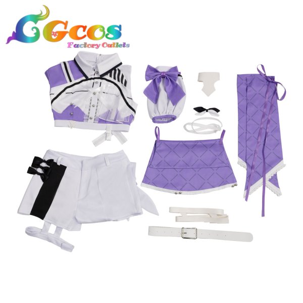 画像7: バーチャルYouTuber VTuber hololive 6th fes. Color Rise Harmony カラーライズ衣装 一伊那尓栖 コスプレ衣装 (7)