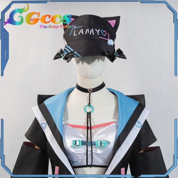 画像8: バーチャル YouTuber　雪花ラミィ　サイバー衣装　コスプレ衣装 (8)