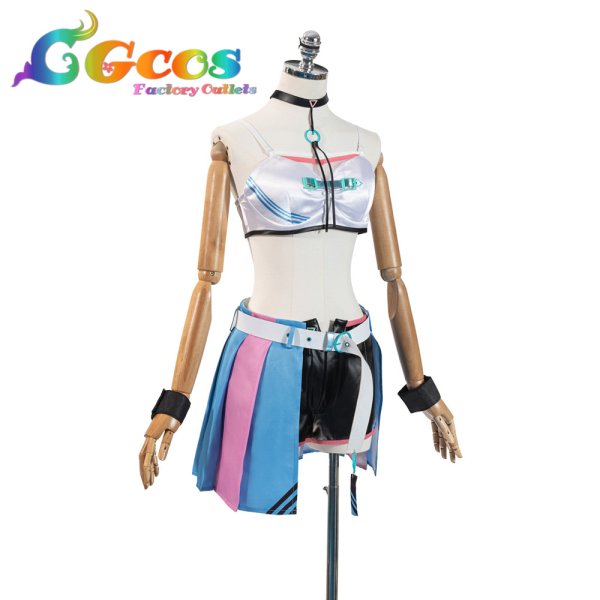 画像6: バーチャル YouTuber　雪花ラミィ　サイバー衣装　コスプレ衣装 (6)