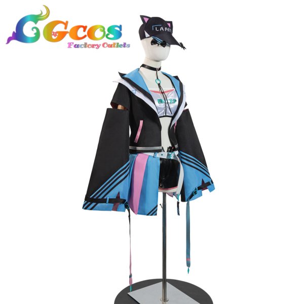 画像4: バーチャル YouTuber　雪花ラミィ　サイバー衣装　コスプレ衣装 (4)