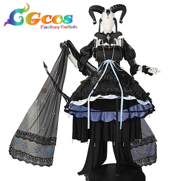 画像4: バンドリ！　MyGO!!!!! 　Ave Mujica　豊川祥子　アークナイツコラボ衣装　コスプレ衣装 (4)