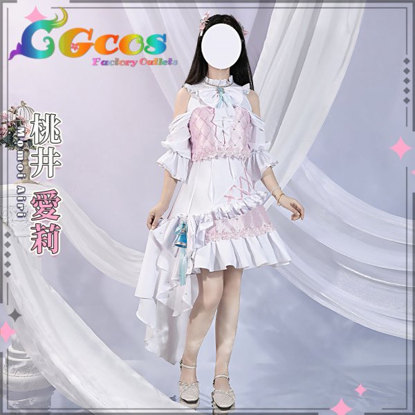 画像4: 一部在庫　プロジェクトセカイ コスプレ　Cheer with my Heart! 　[届かない苦しさ] 　 ステッドファスト・シンデレラ　桃井愛莉　コスプレ衣装 (4)