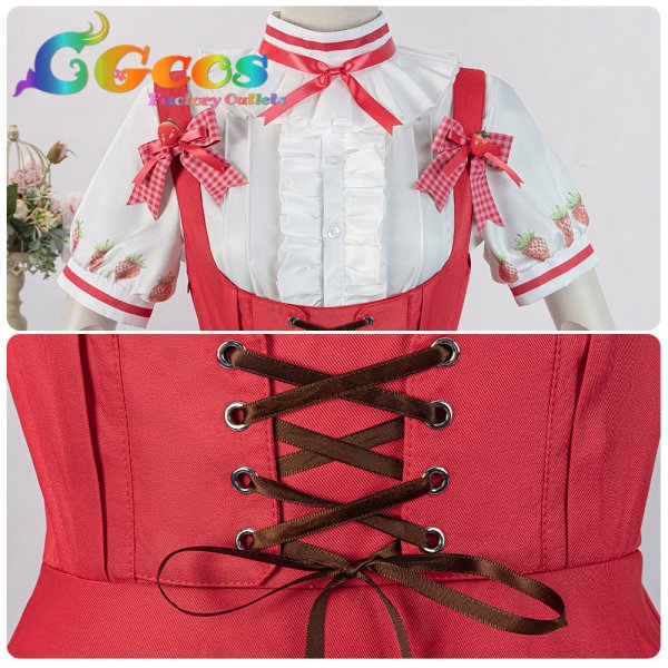 画像4: BanG Dream!（バンドリ！）　豊川祥子　Sweets Paradiseコラボ　コスプレ衣装 (4)