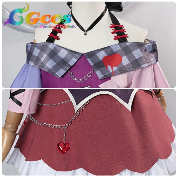 画像5: BanG Dream!（バンドリ！）　RAISE A SUILEN　RAS　ロック　涼やかな沢で　朝日六花　コスプレ衣装 (5)