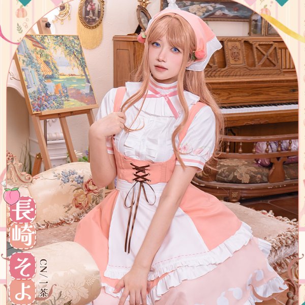 画像3: BanG Dream!（バンドリ！） 長崎そよ　Sweets Paradiseコラボ　コスプレ衣装 (3)