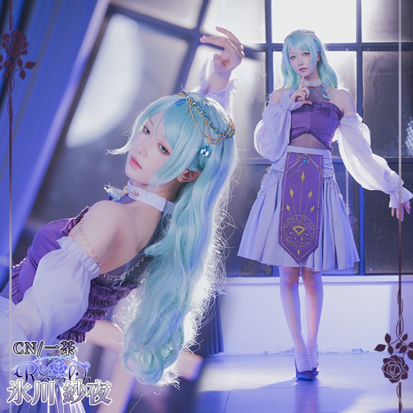 画像1: BanG Dream!（バンドリ！）　「Sei　stark」　ライブ衣装　氷川紗夜　コスプレ衣装 (1)