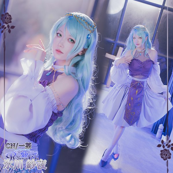 画像2: BanG Dream!（バンドリ！）　「Sei　stark」　ライブ衣装　氷川紗夜　コスプレ衣装 (2)