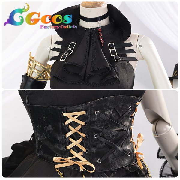 画像8: BanG Dream!（バンドリ！）　　Ave Mujica　三角初華　アークナイツ大陸版　コラボ衣装　コスプレ衣装 (8)