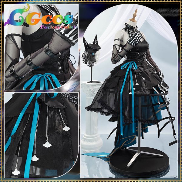 画像4: BanG Dream!（バンドリ！）　　Ave Mujica　八幡海鈴　アークナイツ大陸版　コラボ衣装　コスプレ衣装 (4)