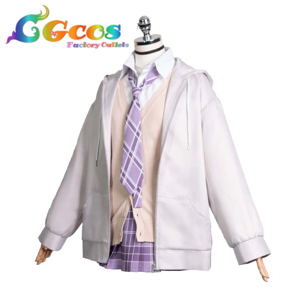 画像2: バーチャルYouTuber　Vtuber　胡桃のあ　制服　コスプレ衣装 (2)