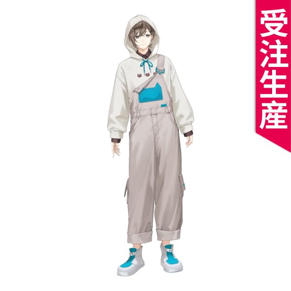 画像1: 新作予約　バーチャル YouTuber　にじさんじ　叶(かなえ)　パーカー×オーバーオール衣装　コスプレ衣装（製作決定） (1)