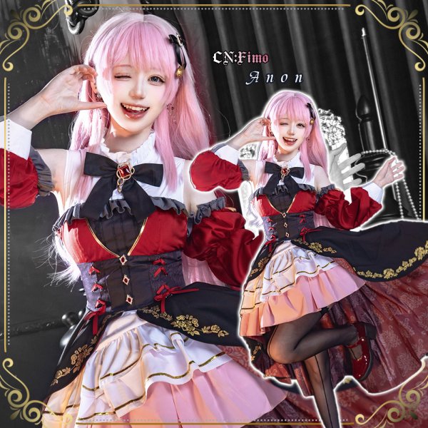 画像2: 一部在庫　バンドリ！　It's MyGO!!!!! 　繋ぐアンカー　千早愛音　コスプレ衣装 (2)