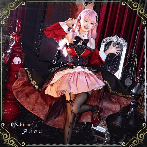 画像4: 一部在庫　バンドリ！　It's MyGO!!!!! 　繋ぐアンカー　千早愛音　コスプレ衣装 (4)