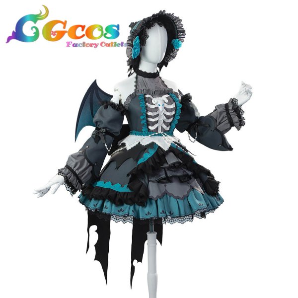 画像2: BanG Dream!（バンドリ！）　RAISE A SUILEN　RAS　ロック　闇に光を　朝日六花　コスプレ衣装 (2)