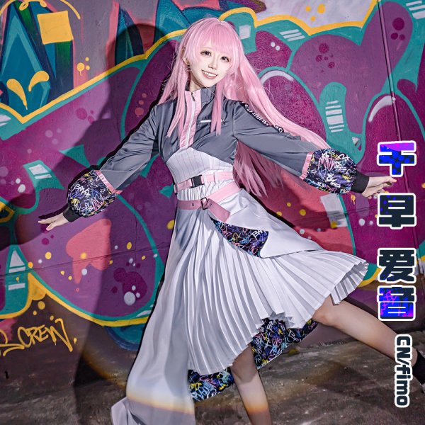 画像1: バンドリ！　Poppin'Party×MyGO!!!!! 合同ライブ「DivideUnite」 千早愛音　コスプレ衣装 (1)