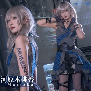 CGCOS製 ガールズバンドクライ 河原木桃香 コスプレ フルセット L ガールズバンドクライ POP UP SHOP 河原木桃香 コスプレ衣装