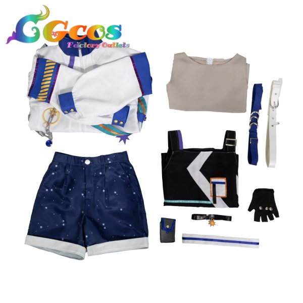 画像8: あんさんぶるスターズ　弾ける星しずく　冴霧笑主　フィーチャースカウト　コスプレ衣装 (8)