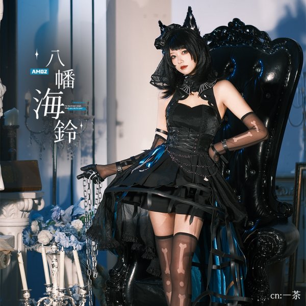 画像5: BanG Dream!（バンドリ！）　　Ave Mujica　八幡海鈴　アークナイツ大陸版　コラボ衣装　コスプレ衣装 (5)