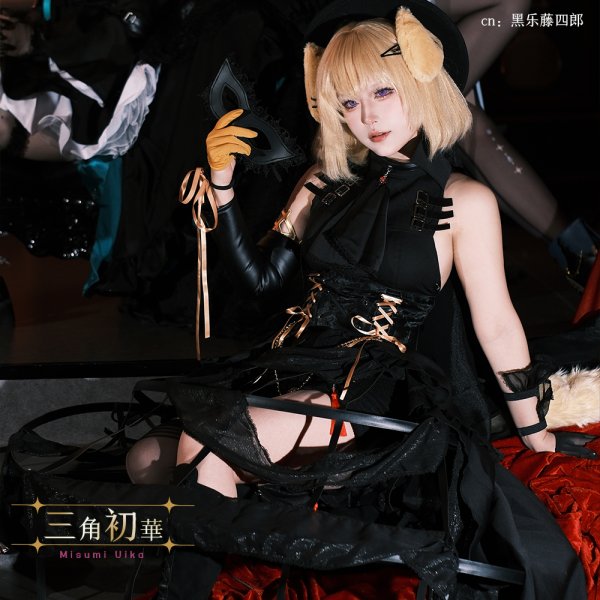 画像7: BanG Dream!（バンドリ！）　　Ave Mujica　三角初華　アークナイツ大陸版　コラボ衣装　コスプレ衣装 (7)