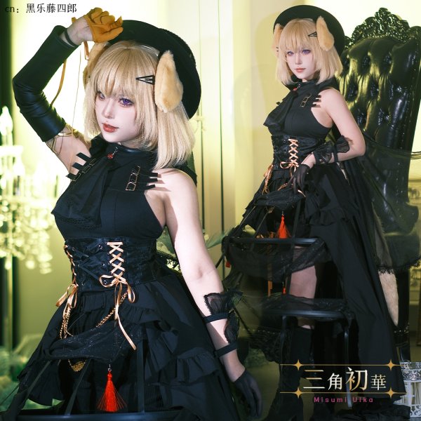 画像1: BanG Dream!（バンドリ！）　　Ave Mujica　三角初華　アークナイツ大陸版　コラボ衣装　コスプレ衣装 (1)