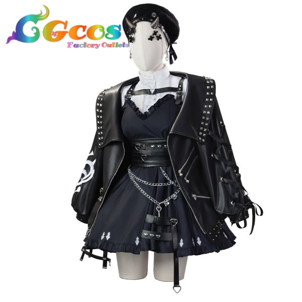 画像1: バーチャルYouTuber　Vtuber　遠藤　Reimu　地雷系衣装　コスプレ衣装 (1)