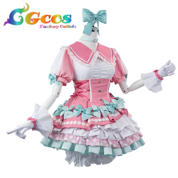 画像4: BanG Dream!（バンドリ！）　Pastel＊Palettes　ふわふわハート?　丸山彩　コスプレ衣装 (4)