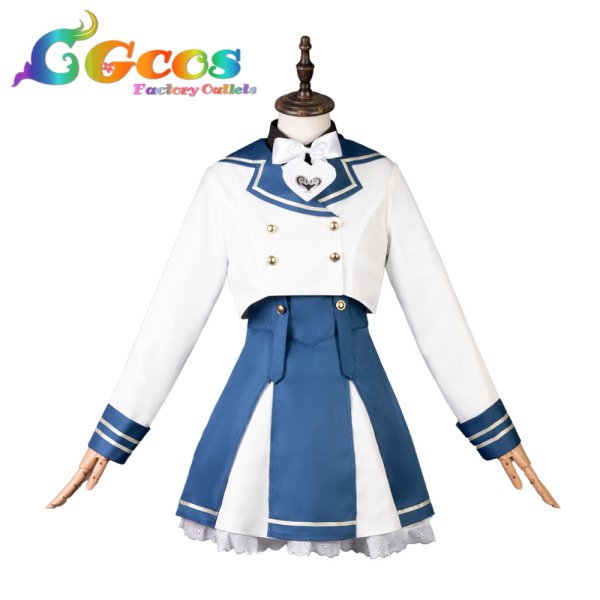 画像1: バーチャルYouTuber　Vtuber　 ぶいすぽっ！　 VSPO!　英リサ　制服衣装　コスプレ衣装 (1)