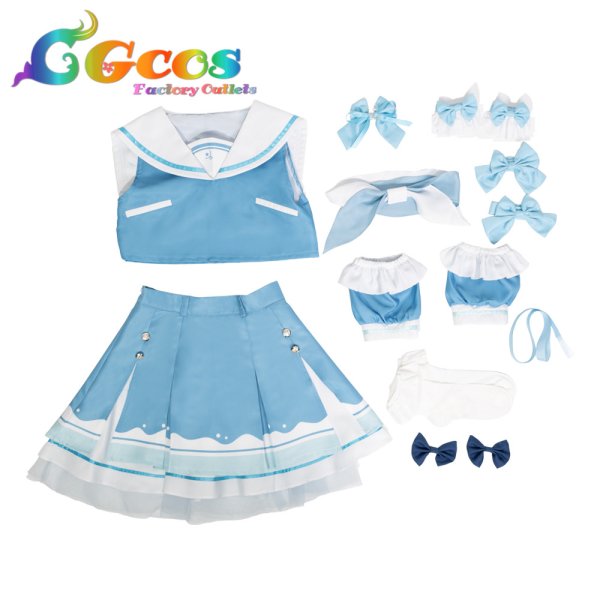 画像7: 学園アイドルマスター　学マス　学マス×ローソンコラボ　マリン風衣装　姫崎莉波　秦谷美鈴　花海佑芽　十王星南　紫雲清夏　篠澤広　有村麻央　月村手毬　花海咲季　藤田ことね　葛城リーリヤ　倉本千奈　コスプレ衣装 (7)