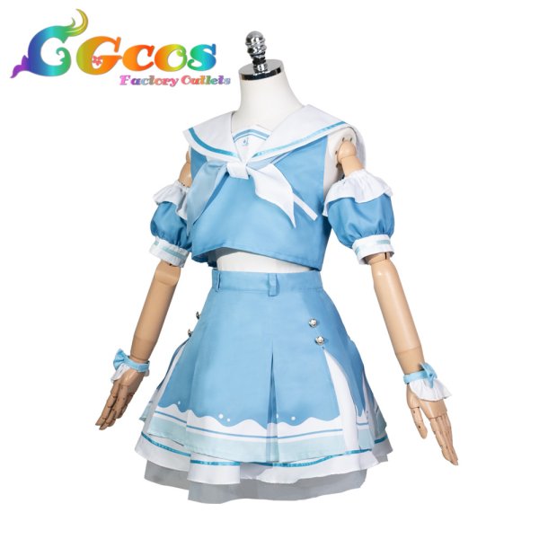 画像2: 学園アイドルマスター　学マス　学マス×ローソンコラボ　マリン風衣装　姫崎莉波　秦谷美鈴　花海佑芽　十王星南　紫雲清夏　篠澤広　有村麻央　月村手毬　花海咲季　藤田ことね　葛城リーリヤ　倉本千奈　コスプレ衣装 (2)