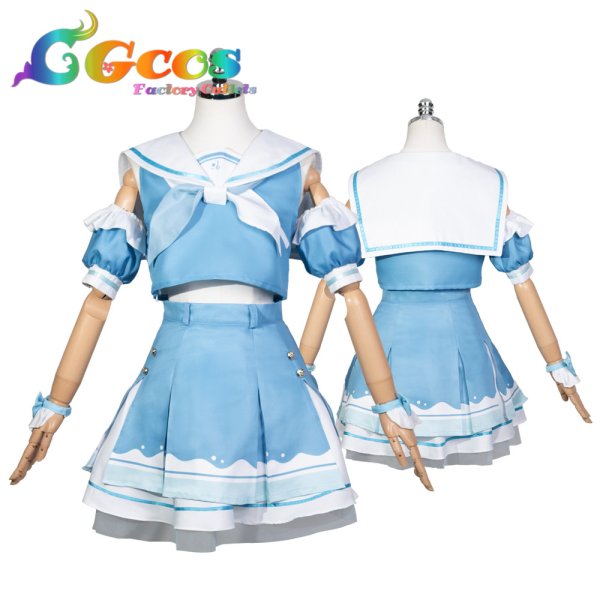 画像6: 学園アイドルマスター　学マス　学マス×ローソンコラボ　マリン風衣装　姫崎莉波　秦谷美鈴　花海佑芽　十王星南　紫雲清夏　篠澤広　有村麻央　月村手毬　花海咲季　藤田ことね　葛城リーリヤ　倉本千奈　コスプレ衣装 (6)