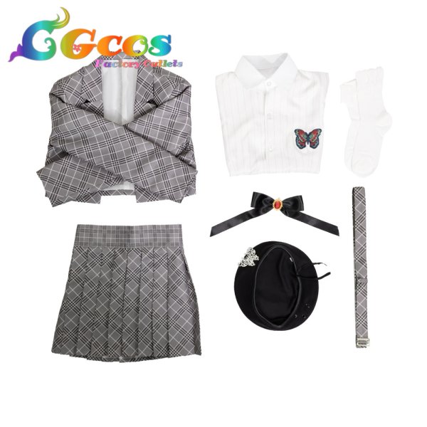 画像9: バーチャルYouTuber　Vtuber　ぶいすぽっ！　 Vspo！　蝶屋はなび　制服衣装　コスプレ衣装 (9)