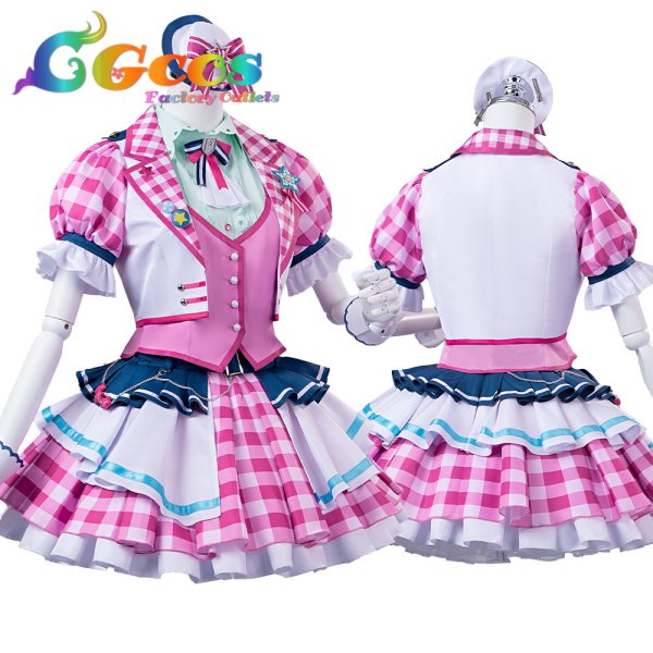 画像4: BanG Dream!（バンドリ！）　poppin'party　シーズン3衣装　牛込りみ　コスプレ衣装 (4)