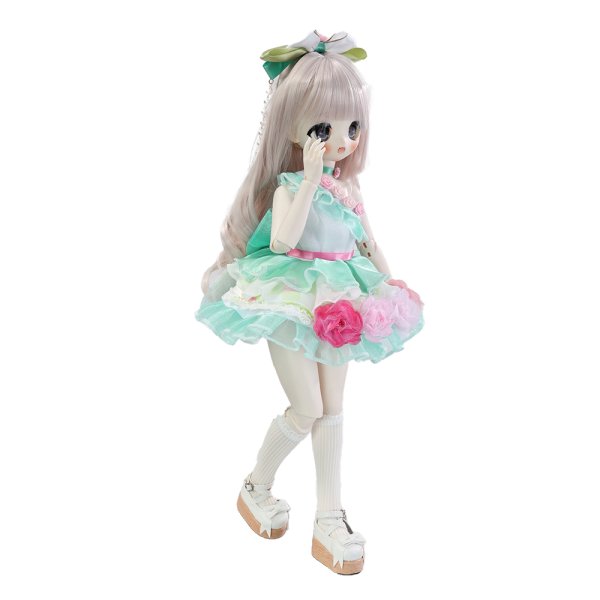 画像4: 在庫あり　BJDドール服　コスプレ　アイドル風フリルワンピースセット　ミントカラー　MDD対応 (4)
