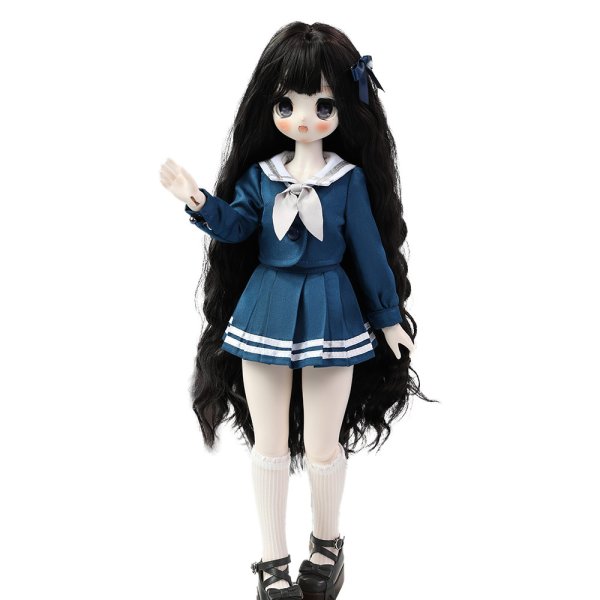 画像1: 在庫あり　BJDドール服　コスプレ　セーラー服セット　ネイビー制服コーデ　MDD対応 (1)
