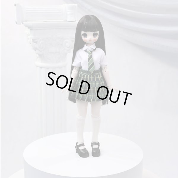 画像2: 在庫あり　ドール衣装　コスプレ　制服風　セーラー服　チェック　スカートセット　MDD対応　BJD　1/4サイズ (2)