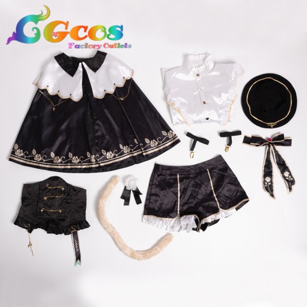 画像1: 【清倉処理】バーチャルYouTuber　VTuber　胡桃のあ　コスプレ衣装　激安！部品不足のある在庫品限定1個！格安放題！ (1)