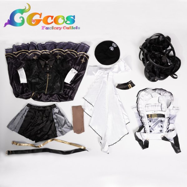 画像1: 【清倉処理】バーチャルYouTuber　VTuber　星街すいせい　戦うメイド服　コスプレ衣装　激安！部品不足のある在庫品限定1個！格安放題！ (1)