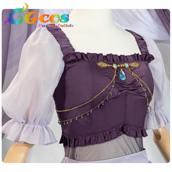 画像10: BanGDream!（バンドリ！）　Roselia　「Sei　stark」　ライブ衣装　宇田川あこ　コスプレ衣装 (10)