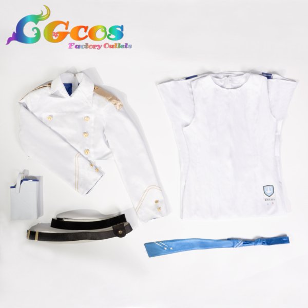 画像1: 【清倉処理】ブルーアーカイブ　連邦生徒会　扇喜アオイ　アオイ　コスプレ衣装　激安！部品不足のある在庫品限定1個！格安放題！ (1)