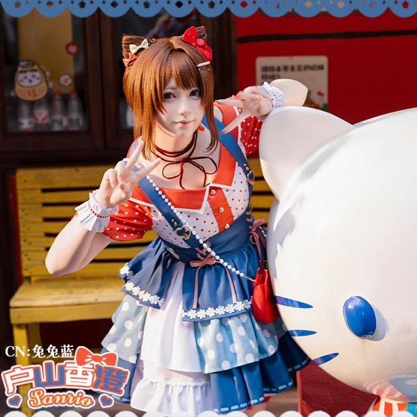 画像6: BanG Dream!（バンドリ！）　Poppin'Party　さあ、扉を開いて！　戸山香澄　コスプレ衣装 (6)
