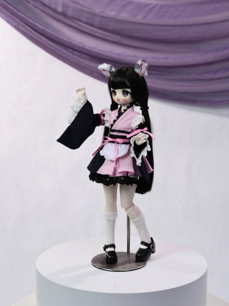 画像3: ドール衣装　コスプレ　和風アイドルコスチューム　MDD対応　BJD　1/4サイズ　ハンドメイド風　上質仕立て (3)