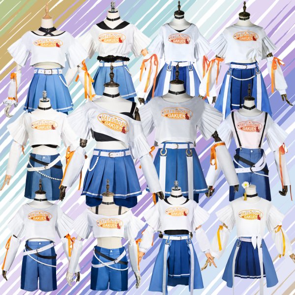 画像1: 学園アイドルマスター　学マス　まねきねこコラボ衣装　花海咲季　藤田ことね　 月村手毬　姫崎莉波　葛城リーリヤ　倉本千奈　有村麻央　篠澤広　紫雲清夏　秦谷美鈴　花海佑芽　十王星南　コスプレ衣装 (1)