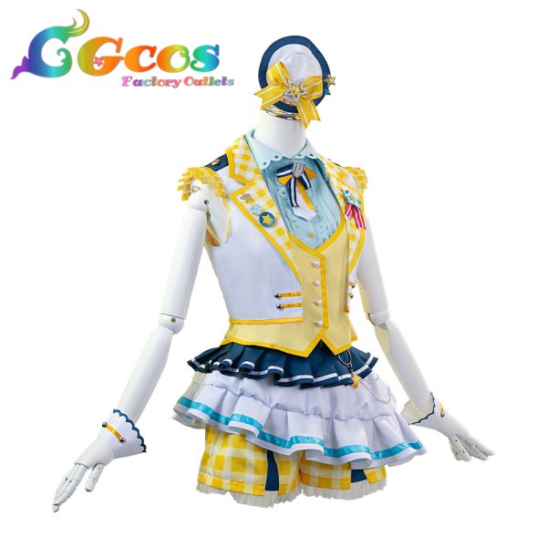 画像2: BanG Dream!（バンドリ！）　Poppin'Party　シーズン3衣装　山吹沙綾　コスプレ衣装 (2)