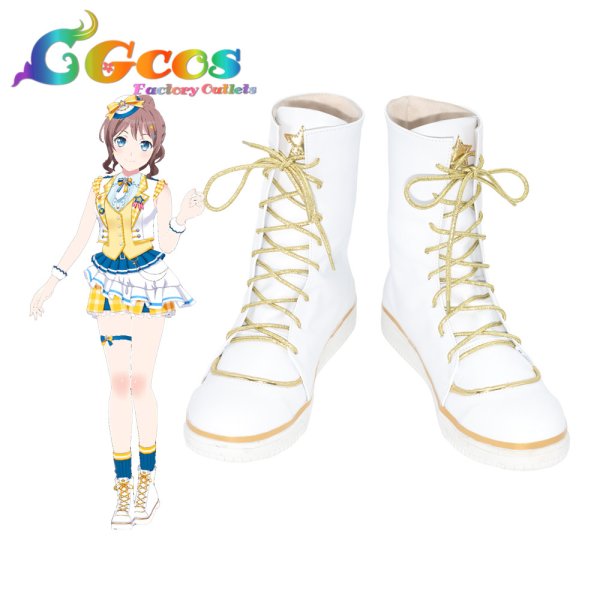 画像5: BanG Dream!（バンドリ！）　Poppin'Party　シーズン3衣装　山吹沙綾　コスプレ靴/ブーツ　コスプレ衣装 (5)