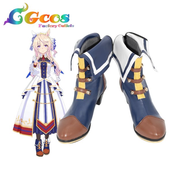 画像5: ウマ娘プリティーダービー　ウマ娘　ヴィクトワールピサ　勝負服　コスプレ衣装　コスプレ靴/ブーツ　コスプレ衣装 (5)