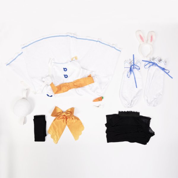 画像1: 【清倉処理】バーチャルYouTuber　Vtuber　ホロライブ　兎田ぺこら　マミー　コスプレ衣装　激安！部品不足のある在庫品限定1個！格安放題！ (1)